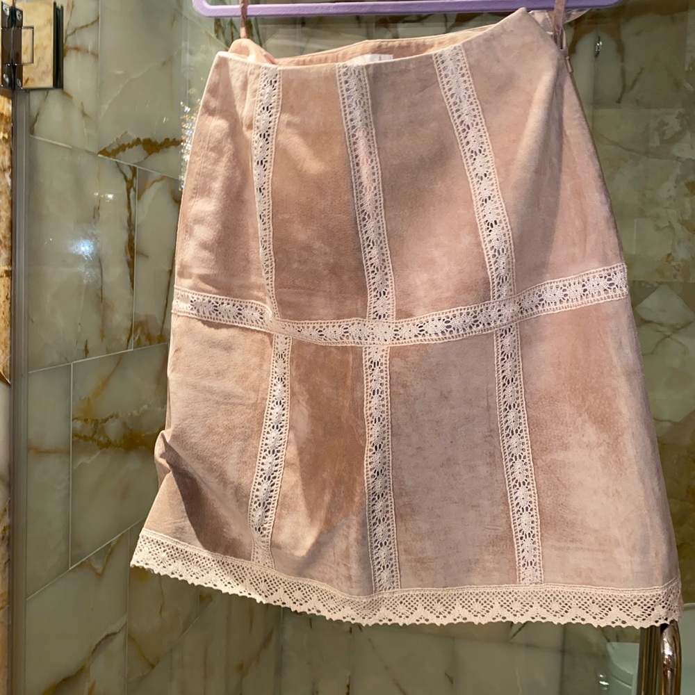 Suede midi skirt - Picture 2 of 2